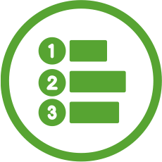 Symbol eines Balkendiagramms, um die Gewinnung und Sicherung von Wettbewerbsvorteilen darzustellen